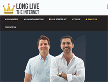 Tablet Screenshot of longlivetheinternet.com